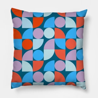 Vibrant Geometric Harmony Pillow