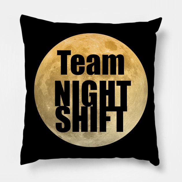 Team Night Shift Pillow by CraftCloud