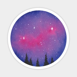 Purple galaxy Magnet