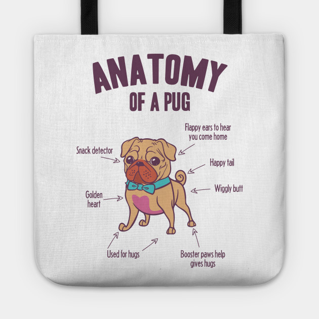 pug tote bag