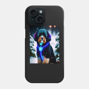 Futuristic Aussiedoodle Phone Case