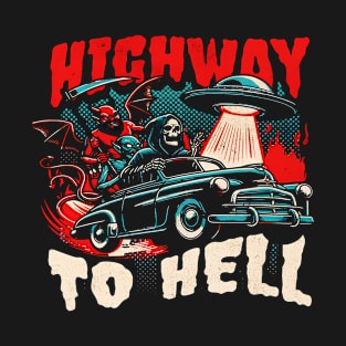 Highway to hell skull T-Shirt