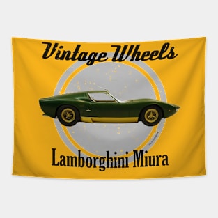 Vintage Wheels - Lamborghini Miura Tapestry