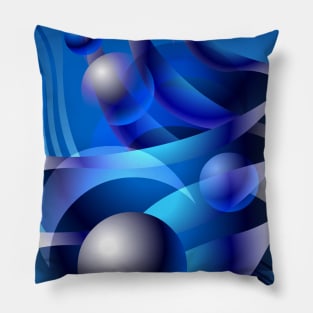 WATERMOON Abstract Digital Art #06 Pillow