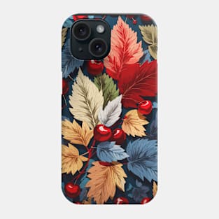 cherry floral pattern design Phone Case