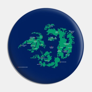 Pixelated Final Fantasy 8 World Map Pin