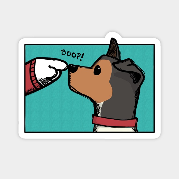 Boop (with frame + BG) Magnet by Hey Buddy Comics