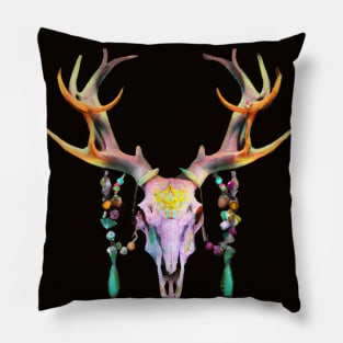 Boho Stag Scull Pillow