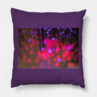 Illuminated background defocused lights Pillow