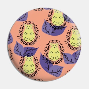 Cute Hedgehog Vector Pattern Seamless Pin