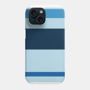 A soft jam of Light Blue, Windows Blue, Prussian Blue and Lapis Lazuli stripes. Phone Case