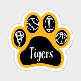 Tigers sports paw Magnet