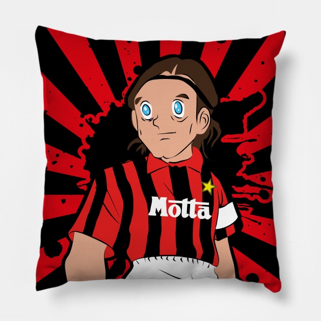 Soccer Captain Maldini Vintage Football Pillow by TEEWEB