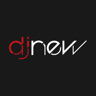 DJ New Logo - Red and White T-Shirt