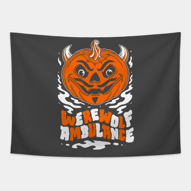 Special Edition Halloween Pumpkin Tapestry by WerewolfAmbulance