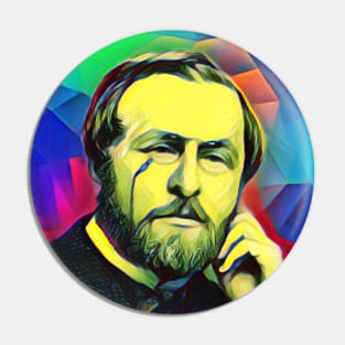 Hippolyte Taine Colourful Portrait | Hippolyte Taine Artwork 7 Pin