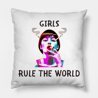 Girls rule the world feminism Pillow