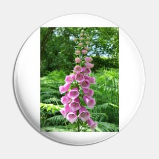 Pink Foxglove Pin