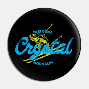 Crystal mountain Vintage Pin