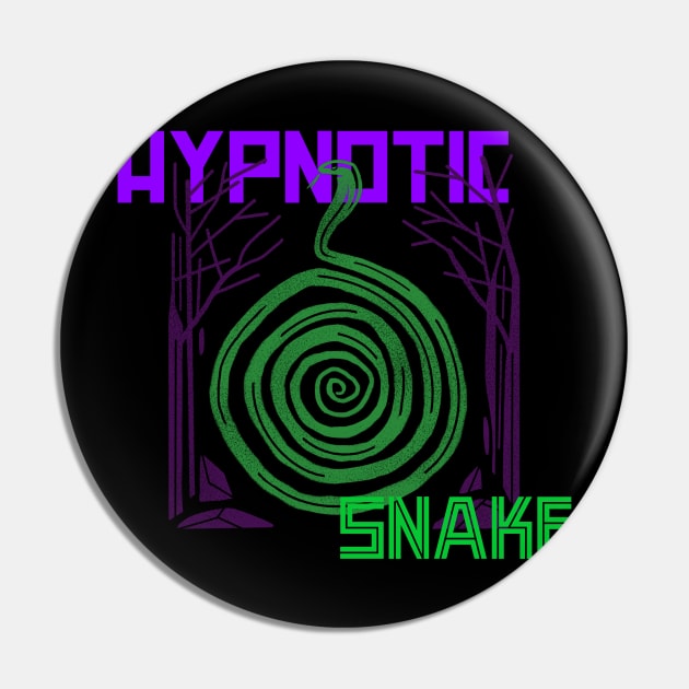 Hypnotic Snake Pin by Vintage Oldschool Apparel 