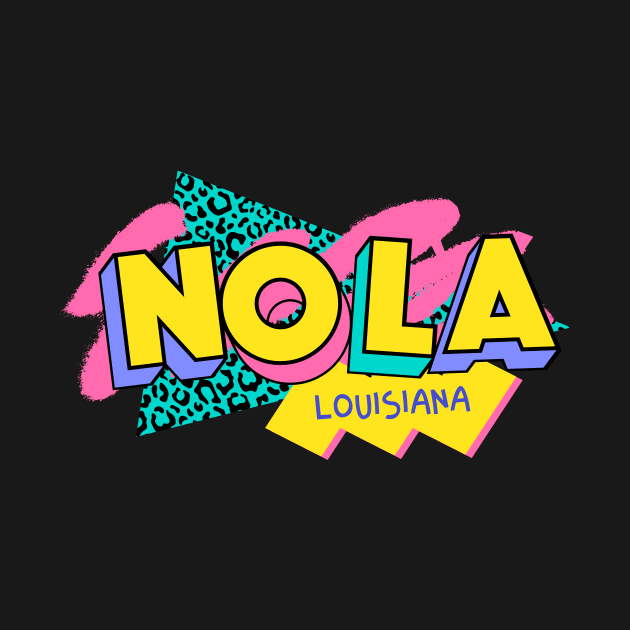 New Orleans, Louisiana Retro 90s Logo by SLAG_Creative