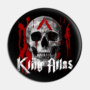 King Atlas Skull [Logo] Pin