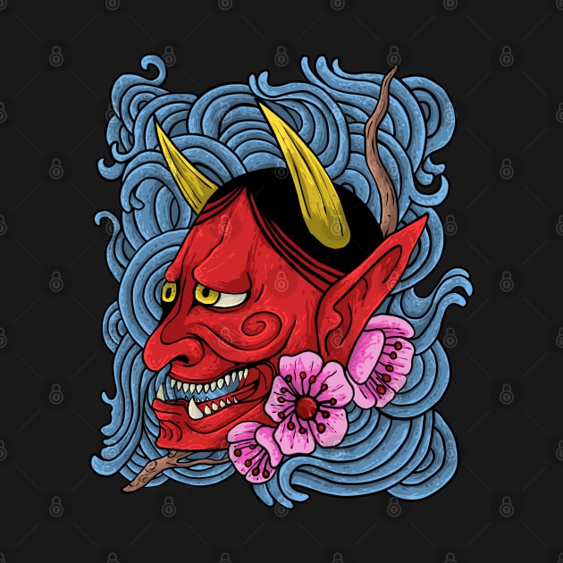 hannya mask by Amartwork