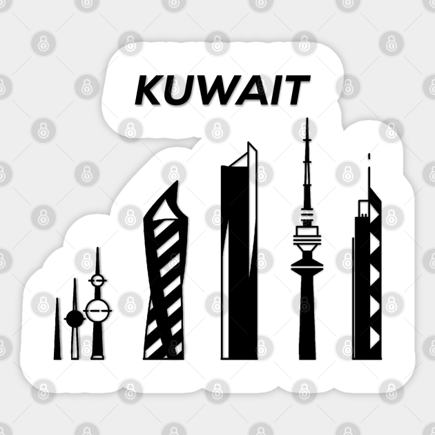 Kuwait City Skyline Capital Of Kuwait Kuwait Aufkleber Teepublic De ✓ free for commercial use ✓ high quality images. teepublic