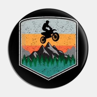 Cool Motocross Nature Design Pin
