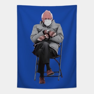 Bernie Mittens Meme Tapestry