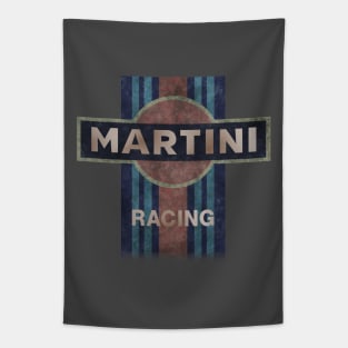 Distressed Martini Racing Design Tapestry