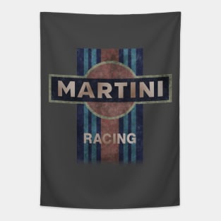 Distressed Martini Racing Design Tapestry