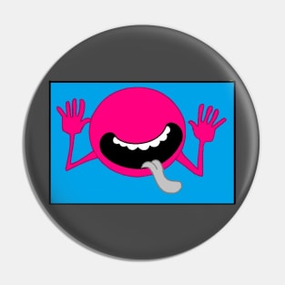 Hitchhiker face Pink Pin