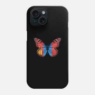 Mongolian Flag  Butterfly - Gift for Mongolian From Mongolia Phone Case