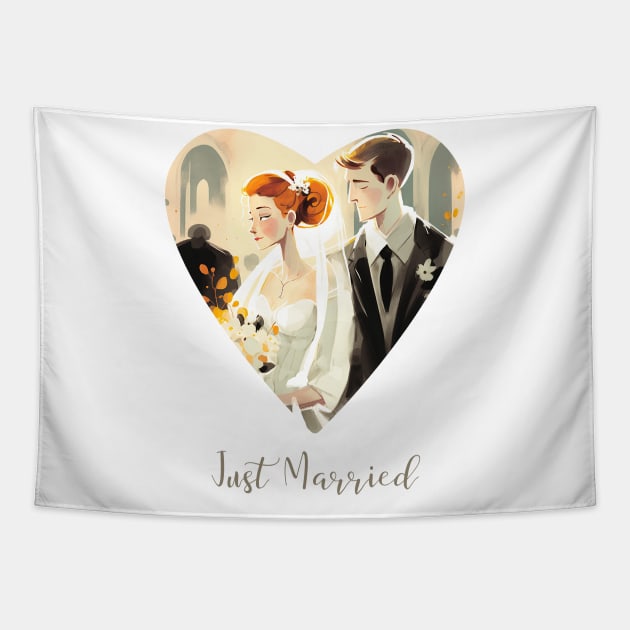 Just Married Tapestry by VibrantProdigy