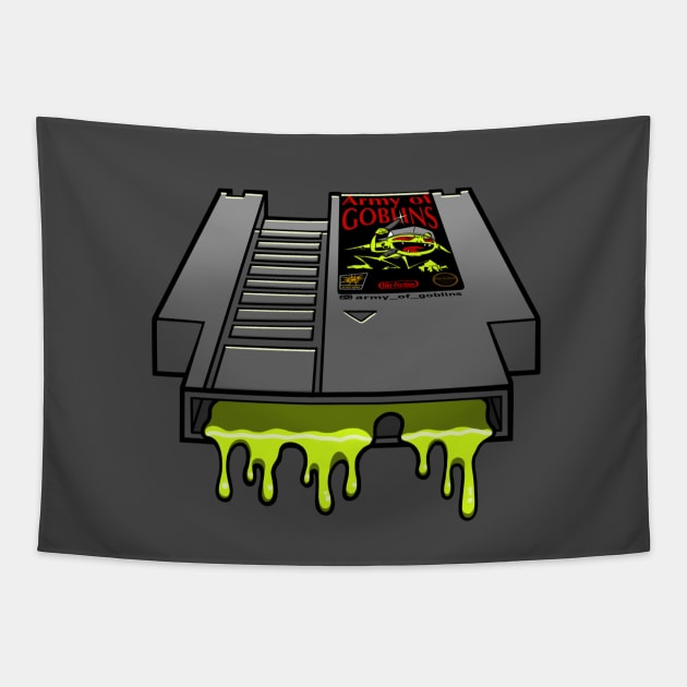 Retro Console Inspired Army Of Goblins Video Game Retro Tapestry Teepublic 3011