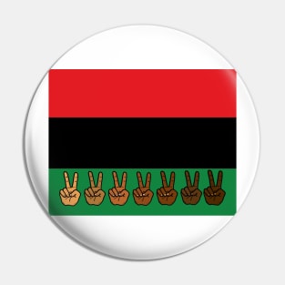 Pan African flag Juneteenth black freedom liberation Pin