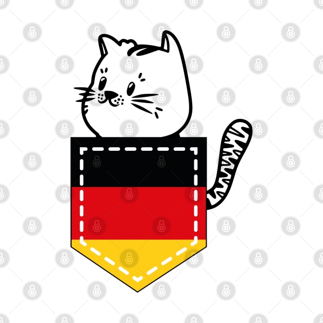 Patriotic Pocket Pussy - Cat Lover -  German Patriot by PosterpartyCo