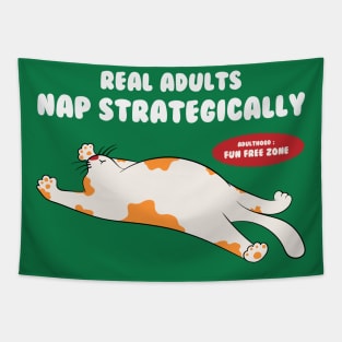 Real Adult Nap Strategically Tapestry