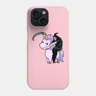 Death Rides a Unicorn Phone Case