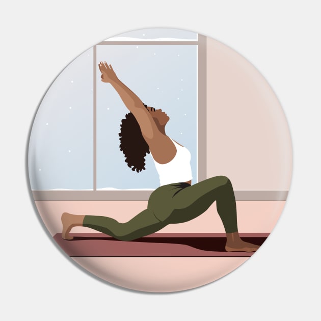 Yoga Pose Illustration Harmony and Balance Pin by Lastdrop