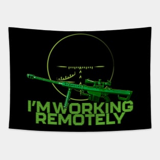 Working Remotely Gun 50 BMG Tapestry