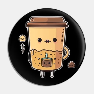 My morning coffee just got cuter with this adorable kawaii coffee clipart vector Pin