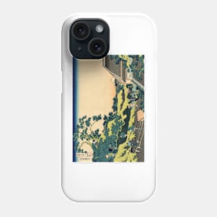 The Fuji seen from the Mishima pass by Katsushika Hokusai Phone Case