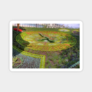 Floral Clock Magnet