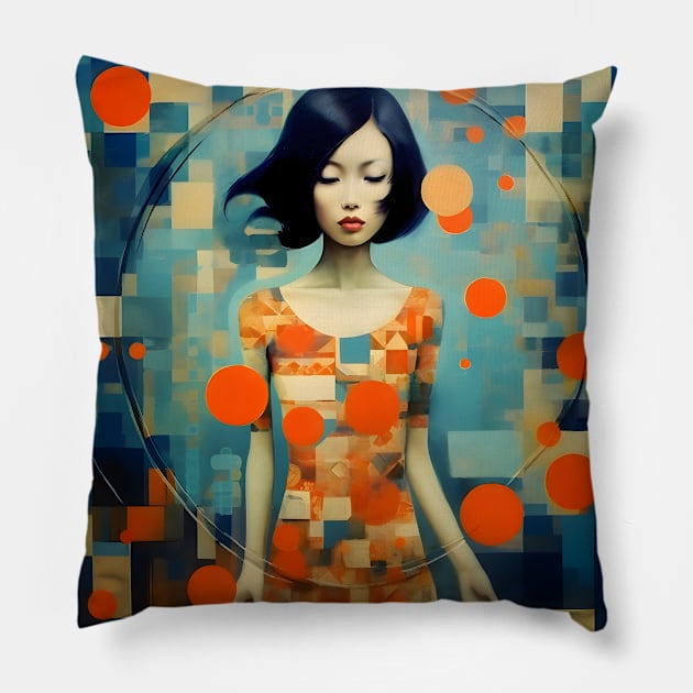 Surreal Girl Pillow by n23tees