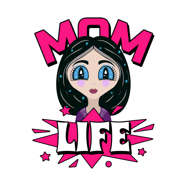 Mom Life Quote Pink by SartorisArt1