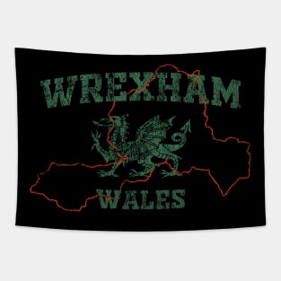 Wrexham Maps Vintage Tapestry