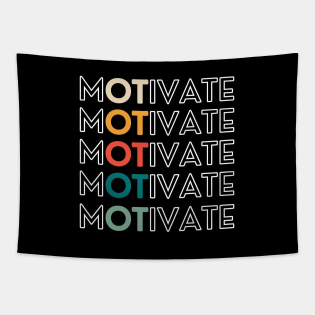 OT MOTivate Occupational Therapy Tapestry by Zen Cosmos Official