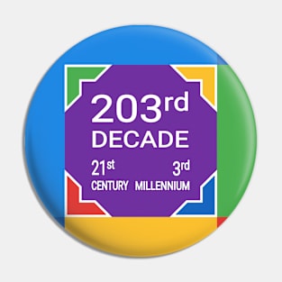 203rd Decade (2021, 2022, 2023, 2024, 2025, 2026, 2027, 2028, 2029, 2030) Pin